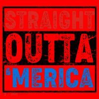 Straight Outta Merica Fourth of July Santa Hat thumb 1
