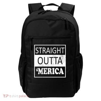 Straight Outta 'Merica USA America Distressed Backpack