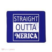Straight Outta 'Merica USA America Distressed Mousepad thumb 0