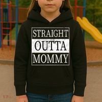 Straight Outta Mommy Kids Hoodie thumb 3
