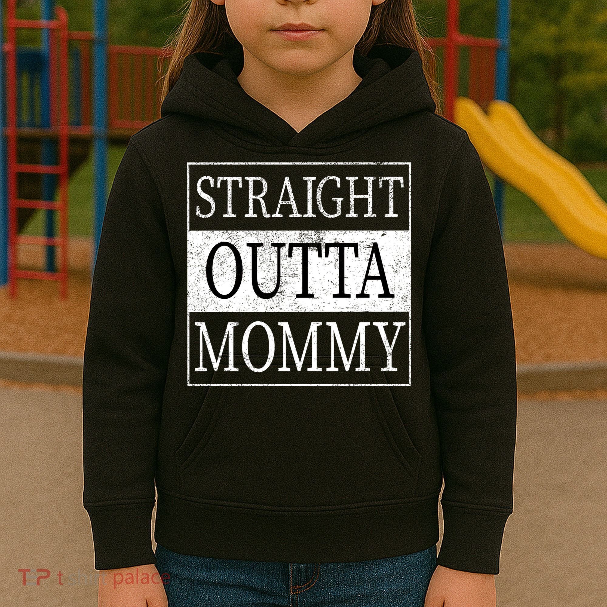 Straight Outta Mommy Kids Hoodie