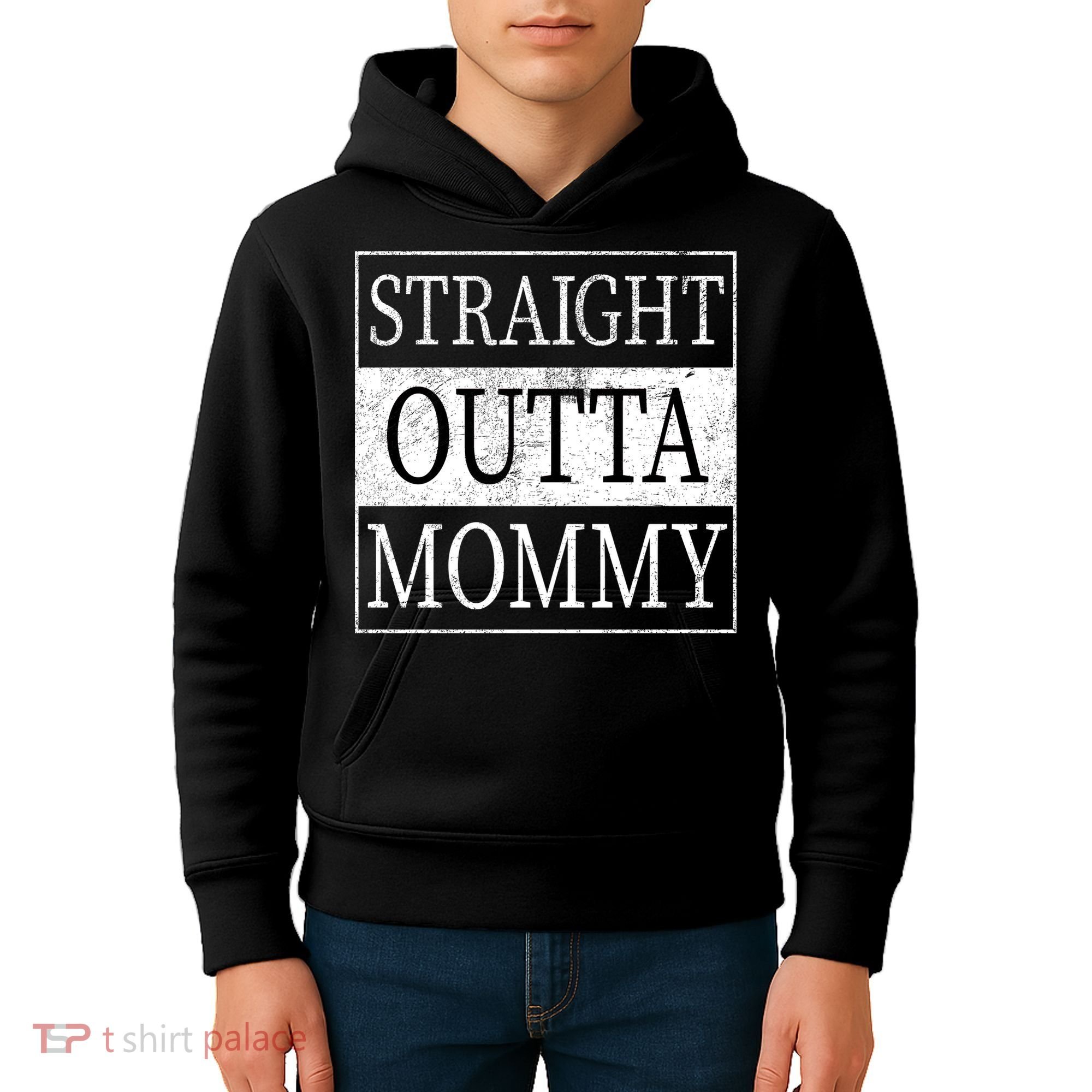 Straight Outta Mommy Kids Hoodie