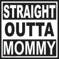 Straight Outta Mommy Funny Beanie thumb 2
