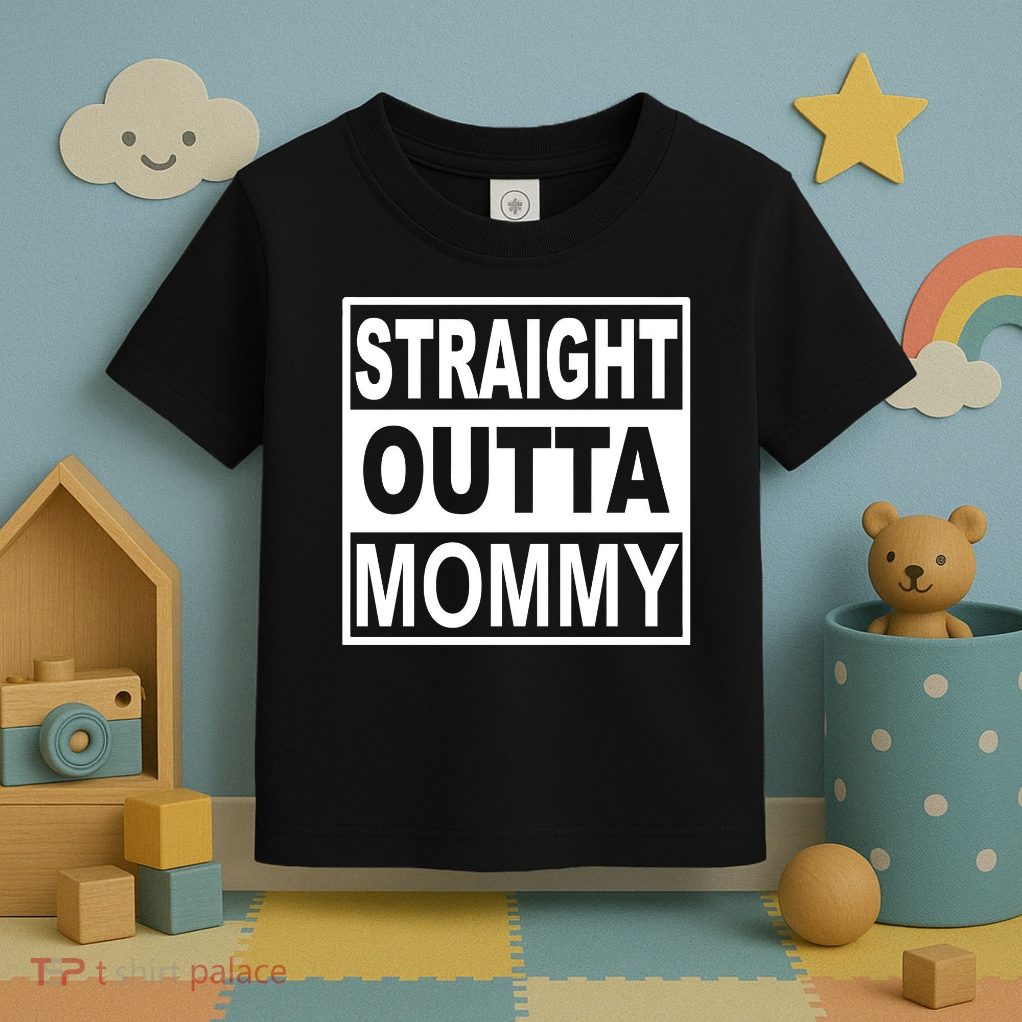 Straight Outta Mommy Funny Toddler T-Shirt