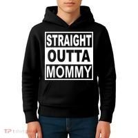 Straight Outta Mommy Funny Kids Hoodie thumb 4