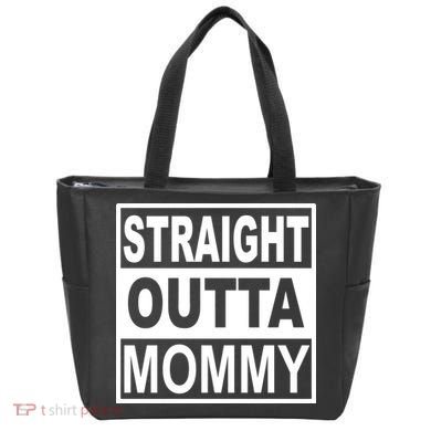 Straight Outta Mommy Funny Tote Bag