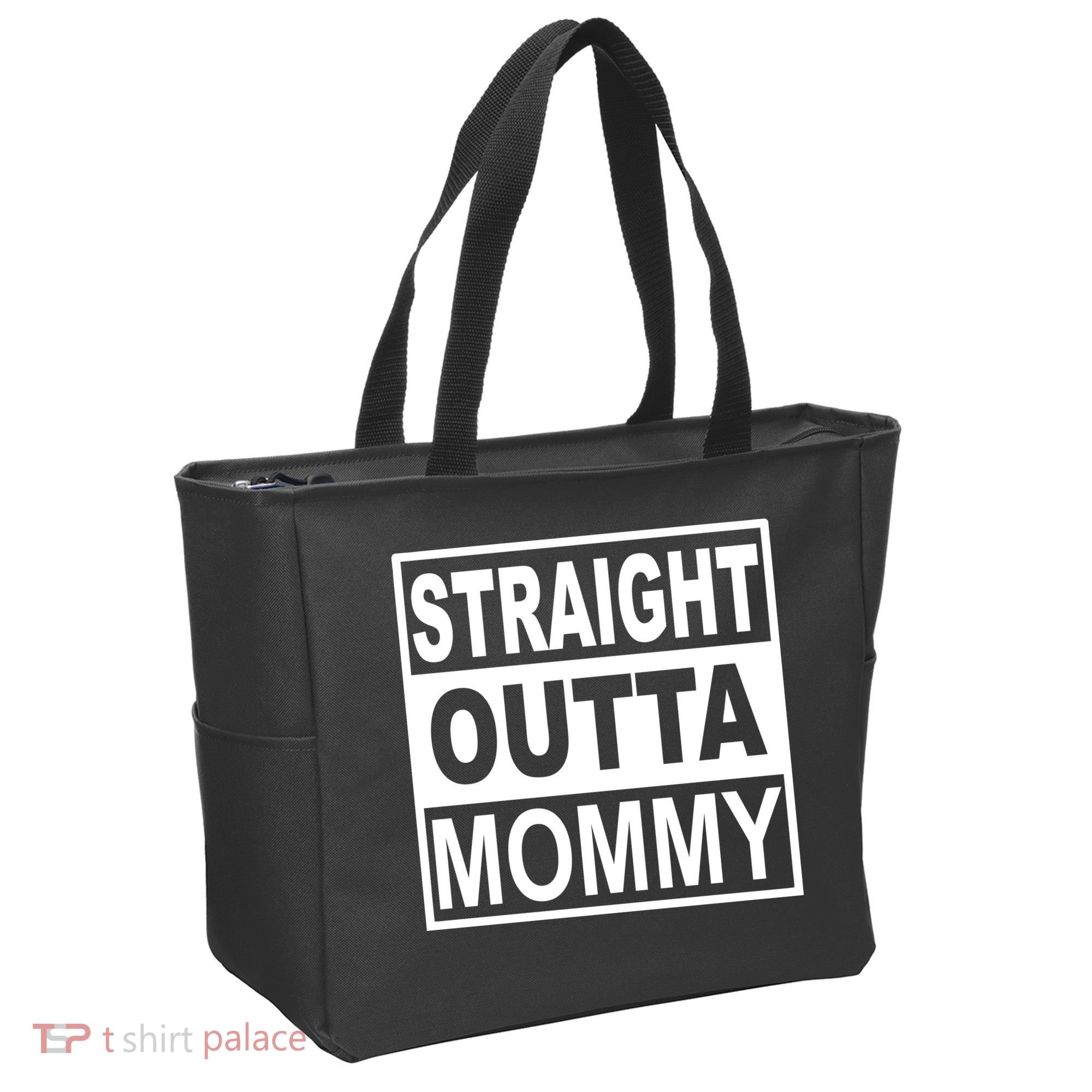 Straight Outta Mommy Funny Tote Bag