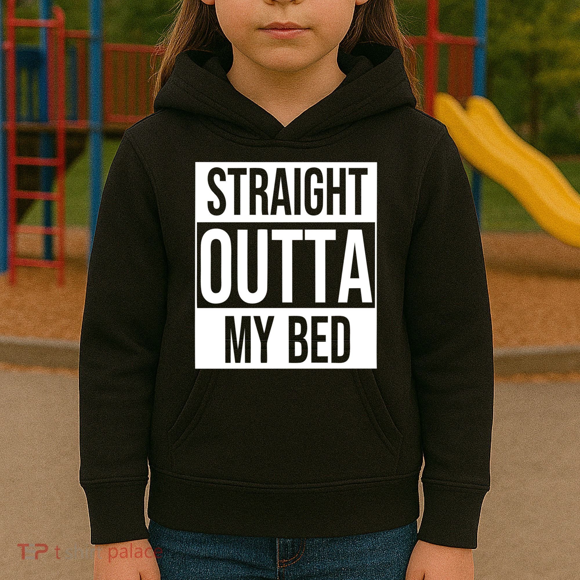 Straight Outta My Bed Kids Hoodie