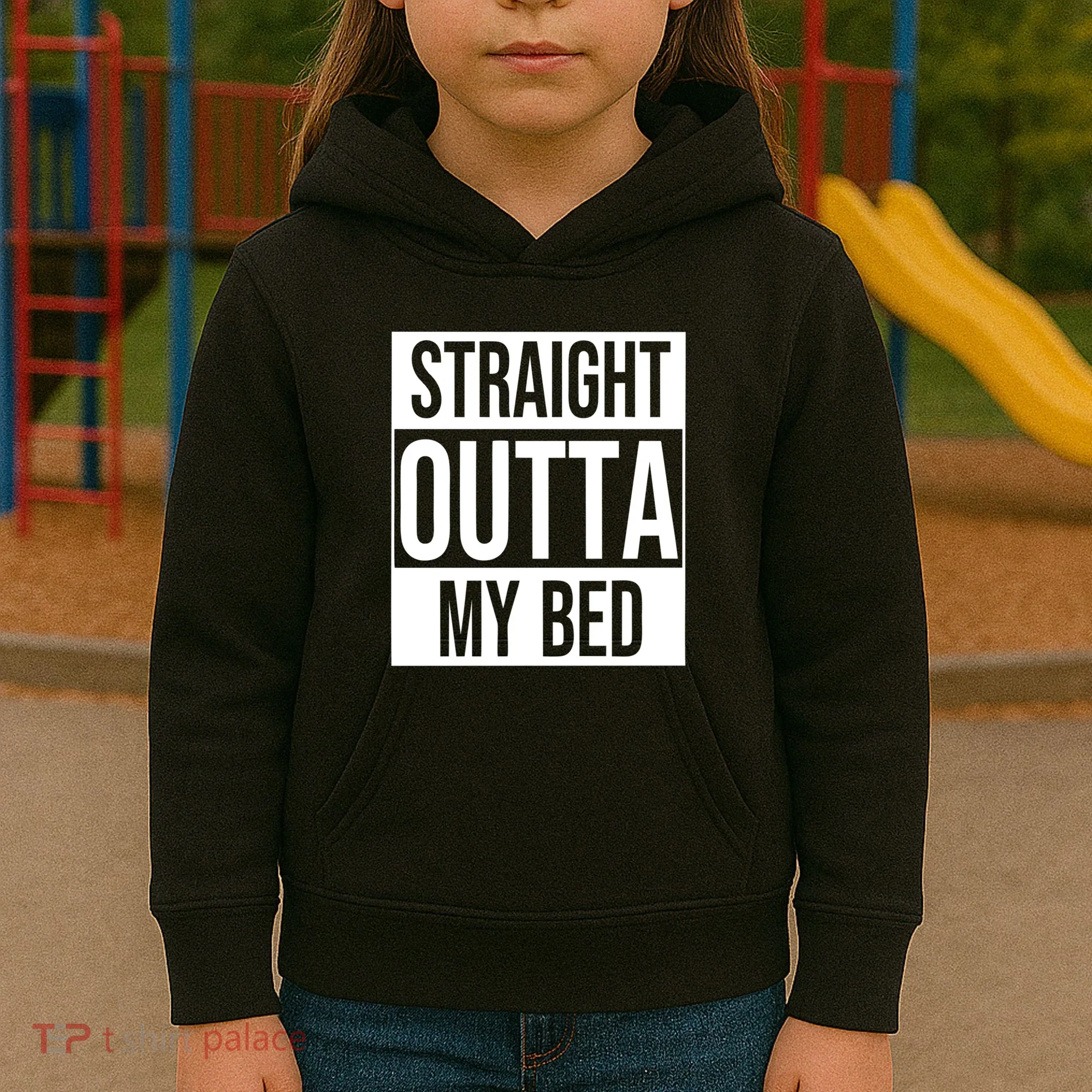 Straight Outta My Bed Kids Hoodie