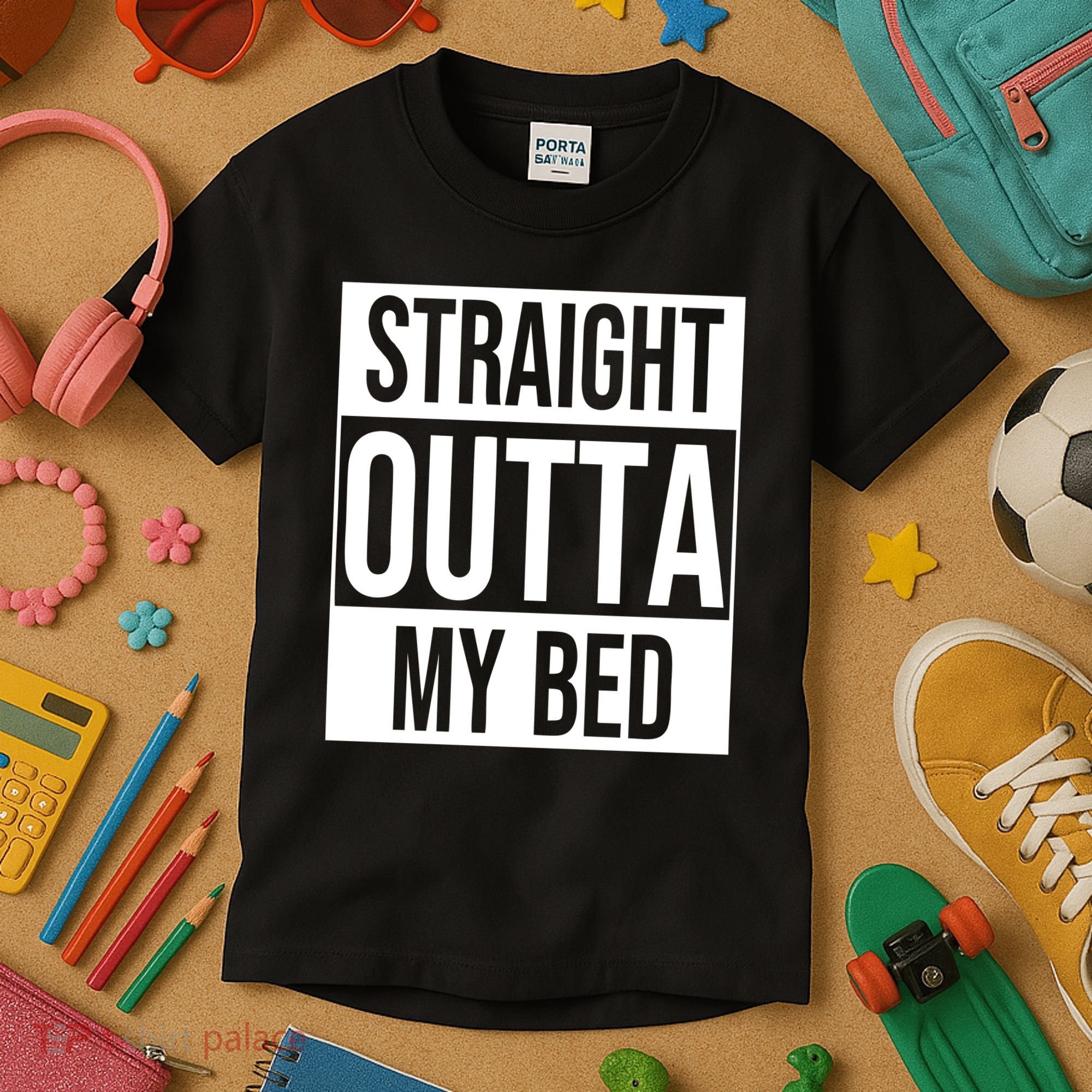 Straight Outta My Bed Kids T-Shirt