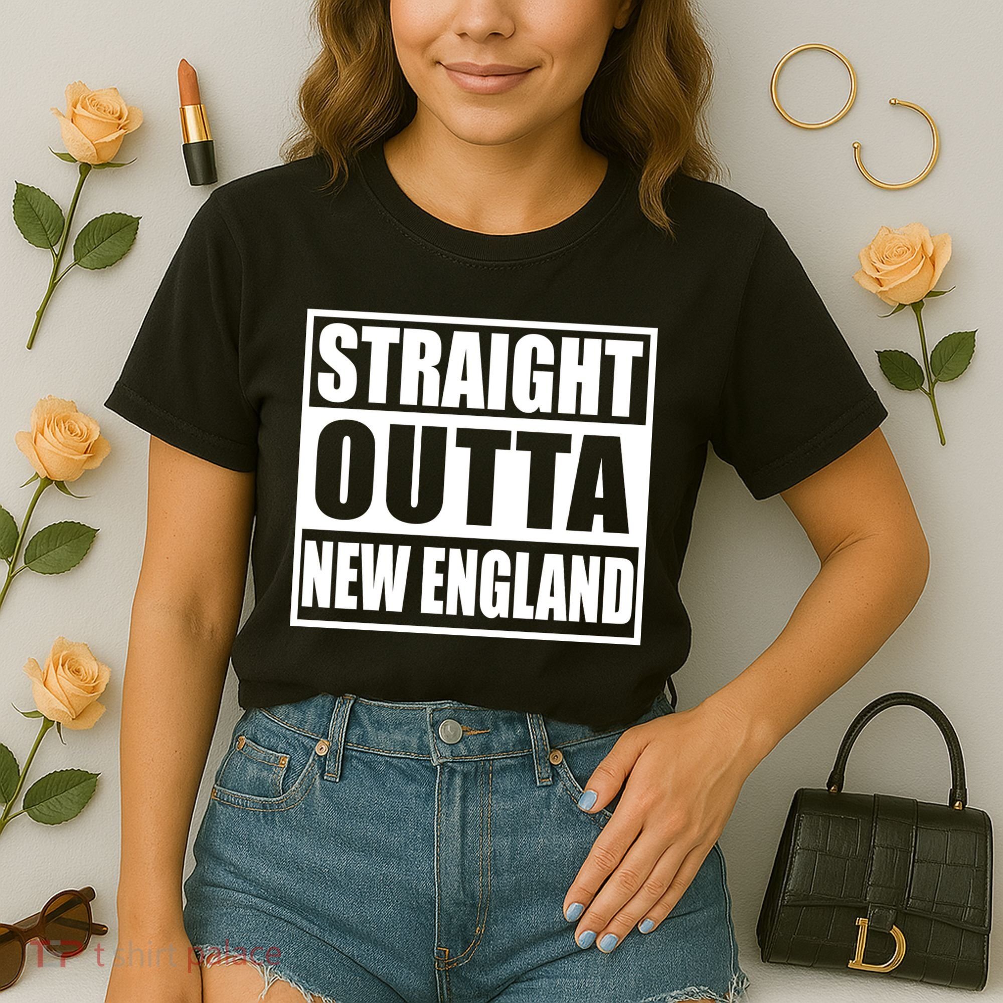 Straight Outta New England Comfort Colors Boxy T-Shirt