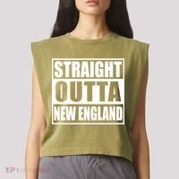 Straight Outta New England Garment-Dyed Women's Muscle Tee thumb 2