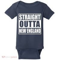 Straight Outta New England Baby Bodysuit thumb 0