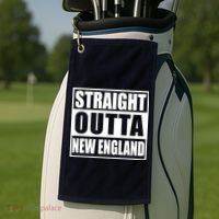 Straight Outta New England Golf Towel thumb 2