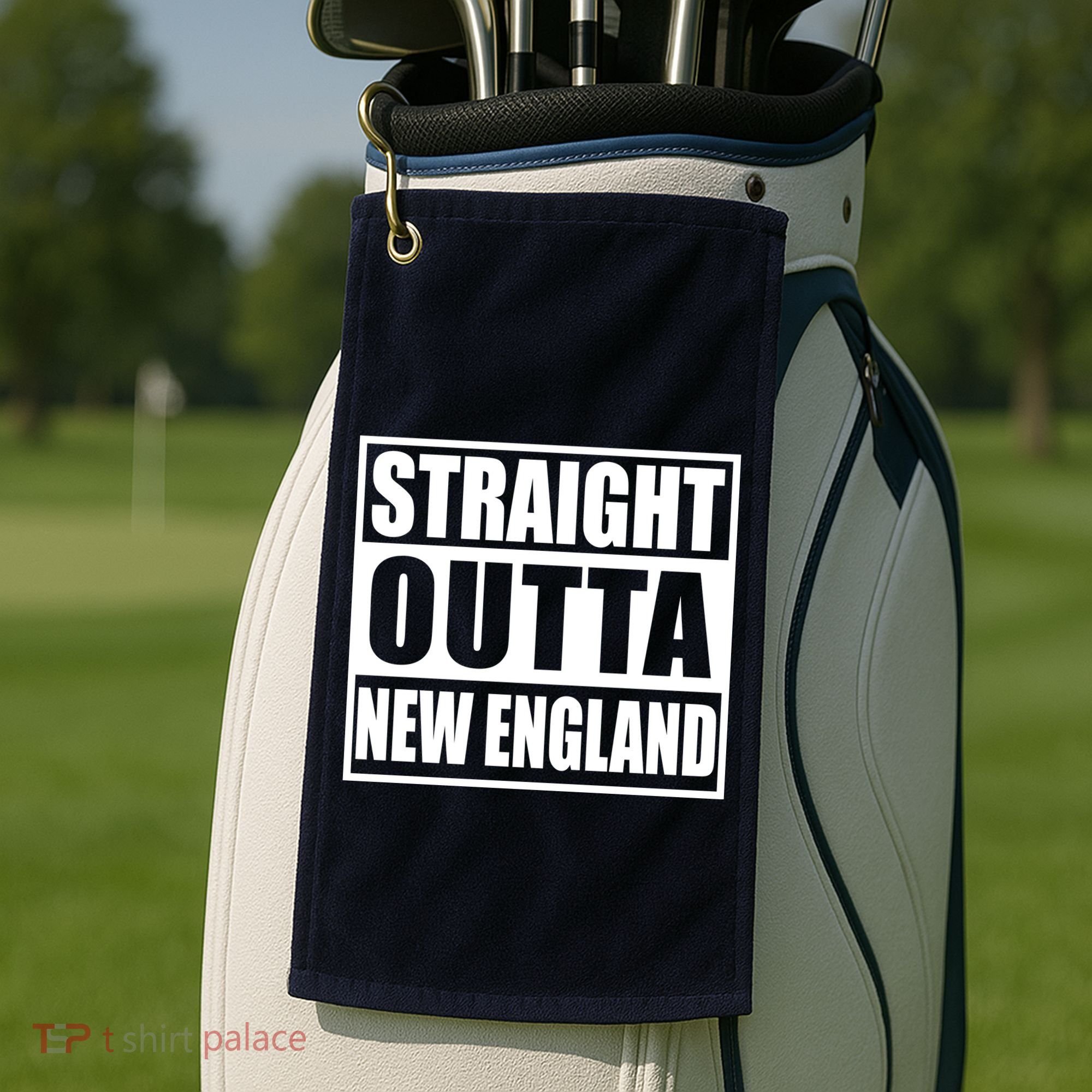 Straight Outta New England Golf Towel