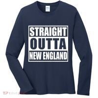Straight Outta New England Women's Long Sleeve Shirt thumb 0