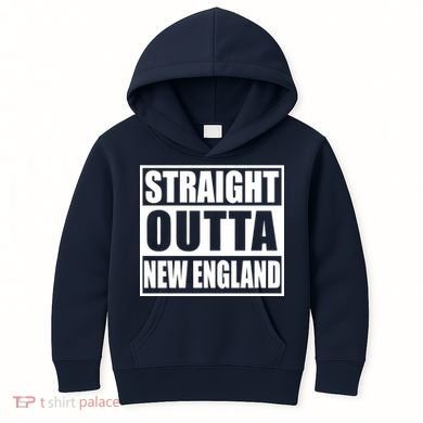 Straight Outta New England Kids Hoodie