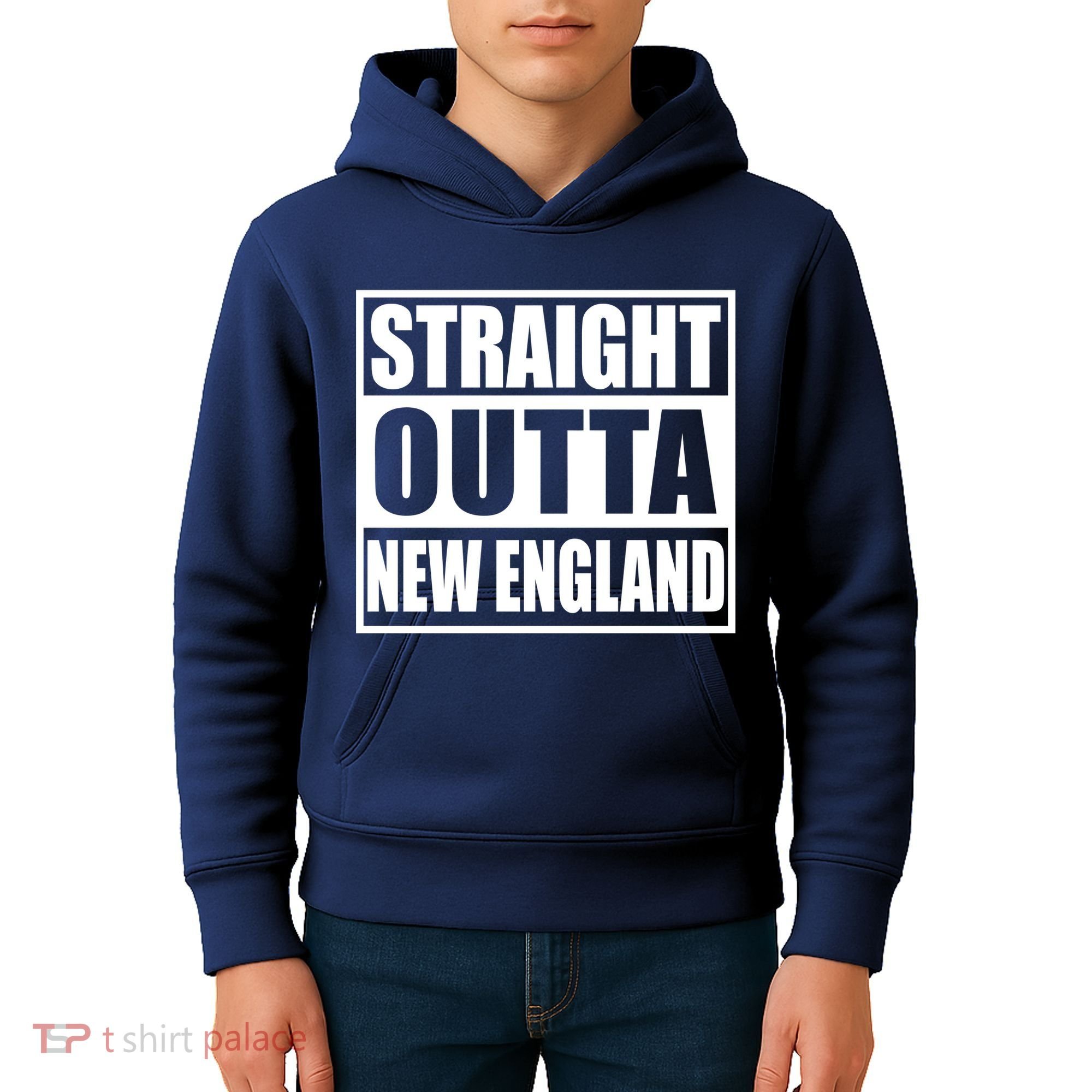 Straight Outta New England Kids Hoodie