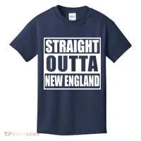 Straight Outta New England Kids T-Shirt thumb 0