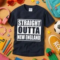 Straight Outta New England Kids T-Shirt thumb 3