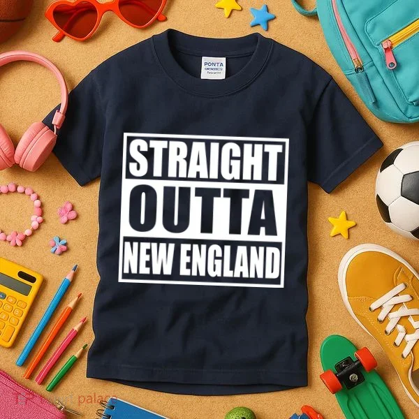 Straight Outta New England Kids T-Shirt