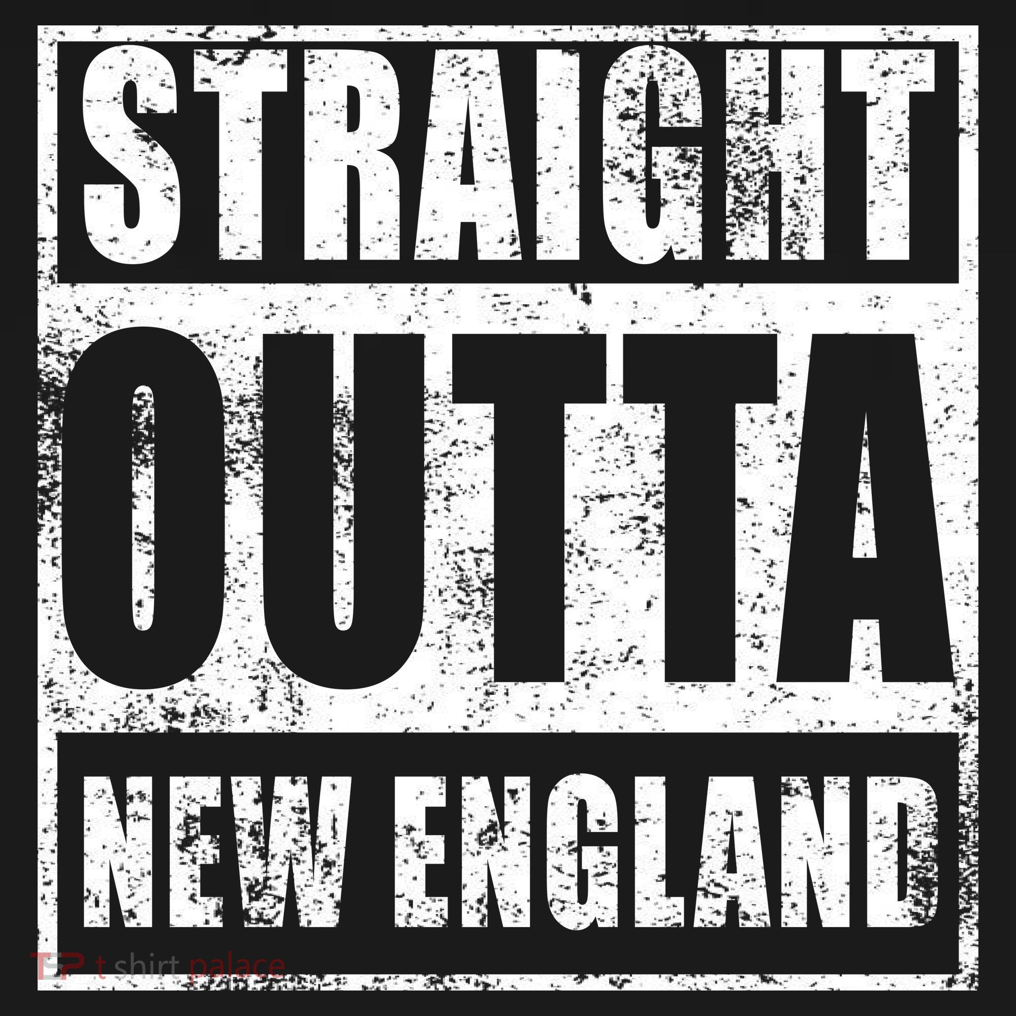 Straight Outta New England Distressed Backpack