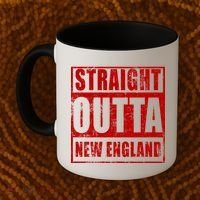 Straight Outta New England Distressed Coffee Mug thumb 2