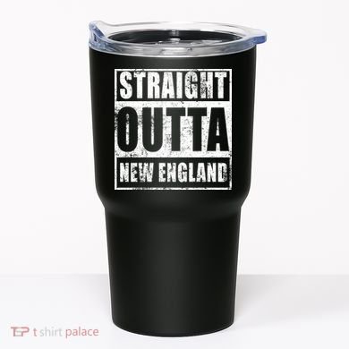 Straight Outta New England Distressed Tumbler