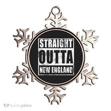 Straight Outta New England Distressed Ornament