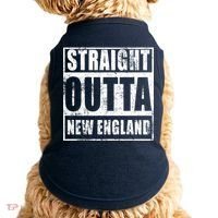 Straight Outta New England Distressed Doggie Tank thumb 0