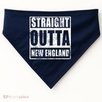 Straight Outta New England Distressed USA-Made Doggie Bandana thumb 0