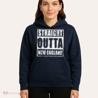 Straight Outta New England Distressed Hoodie thumb 5