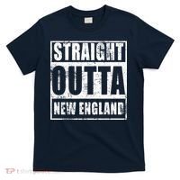 Straight Outta New England Distressed T-Shirt thumb 0