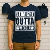 Straight Outta New England Distressed T-Shirt thumb 6