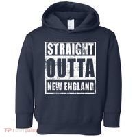 Straight Outta New England Distressed Toddler Hoodie thumb 0