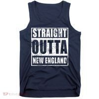 Straight Outta New England Distressed Tank Top thumb 0