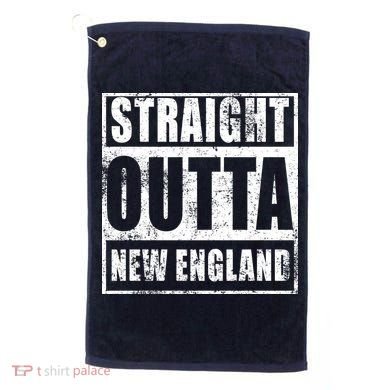 Straight Outta New England Distressed Golf Towel
