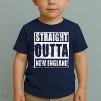 Straight Outta New England Distressed Toddler T-Shirt thumb 2