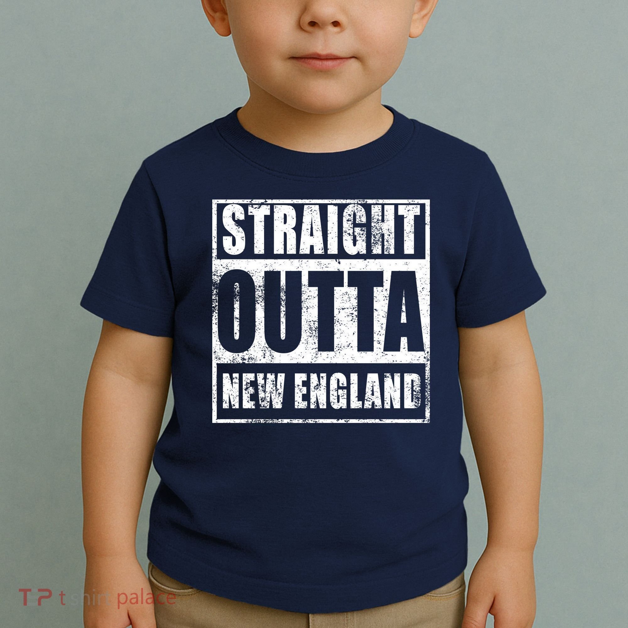 Straight Outta New England Distressed Toddler T-Shirt