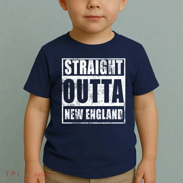 Straight Outta New England Distressed Toddler T-Shirt