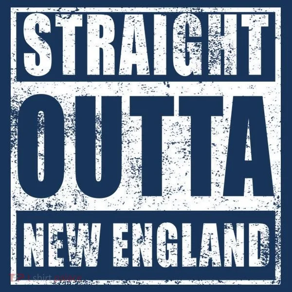 Straight Outta New England Distressed Women's T-Shirt