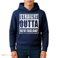 Straight Outta New England Distressed Kids Hoodie thumb 4