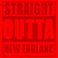 Straight Outta New England Distressed Santa Hat thumb 1