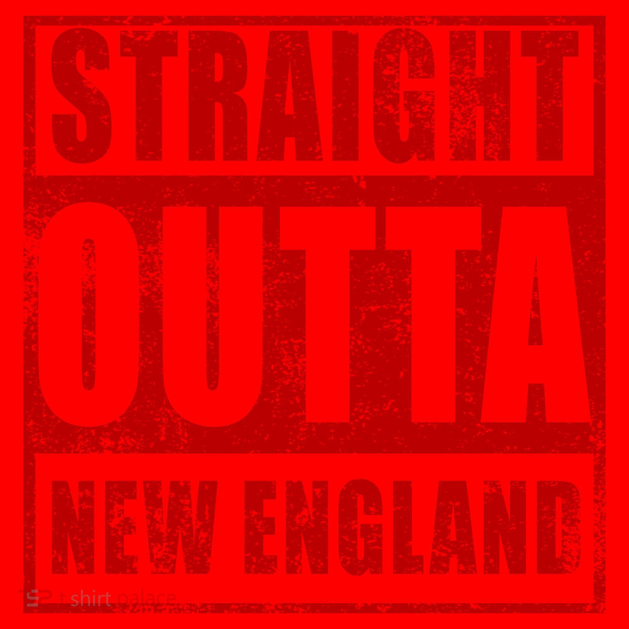 Straight Outta New England Distressed Santa Hat
