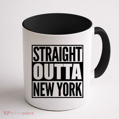 Straight Outta New York Coffee Mug back