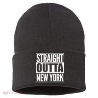 Straight Outta New York Sustainable Knit Beanie thumb 0