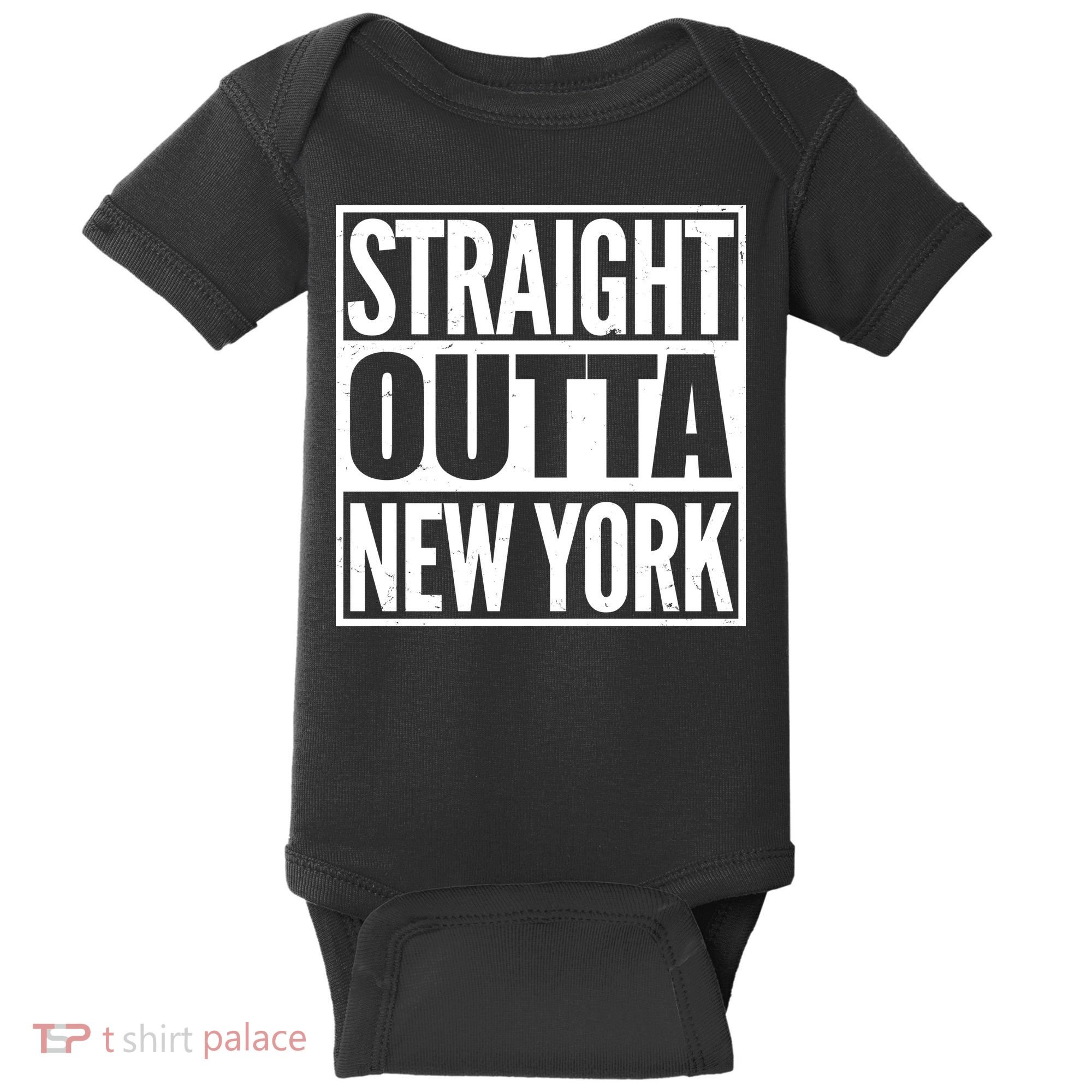 Straight Outta New York Baby Bodysuit