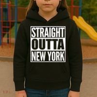 Straight Outta New York Kids Hoodie thumb 3