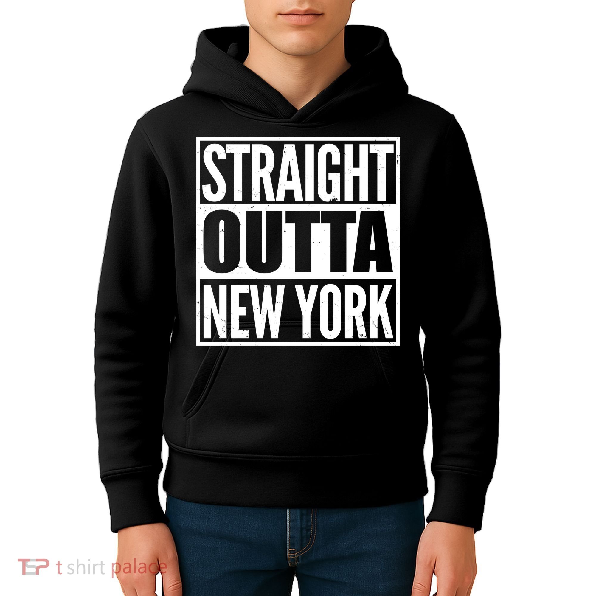 Straight Outta New York Kids Hoodie