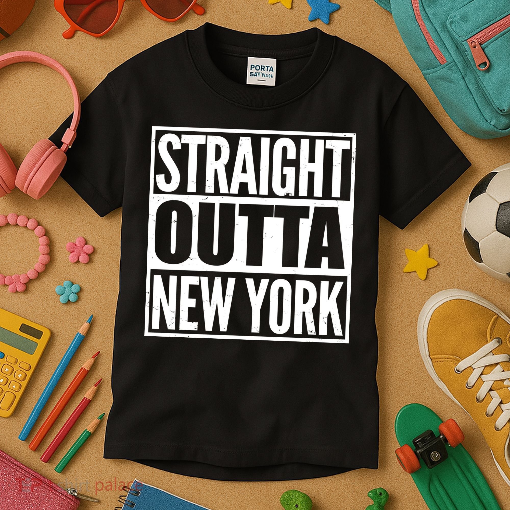 Straight Outta New York Kids T-Shirt